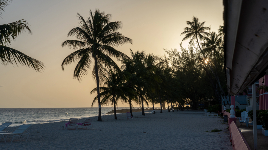 A guide to barbados, Dover beach sunset