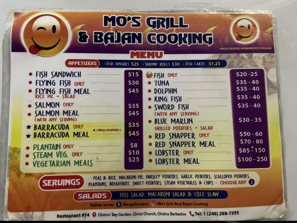 Barbados Oistins fish fry