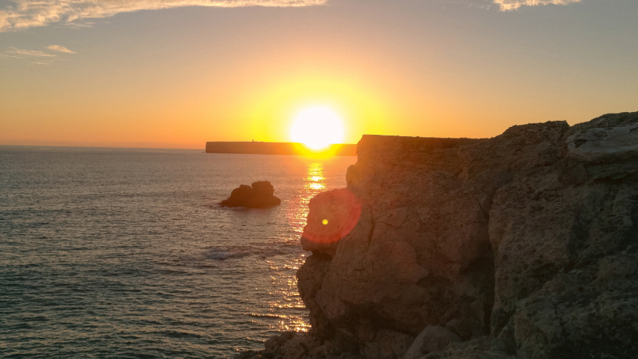 Planning a surf trip to the Algarve. Sagres Portugal at sunset