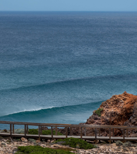 Borderia beach, a stunning location with a vast area for surfing